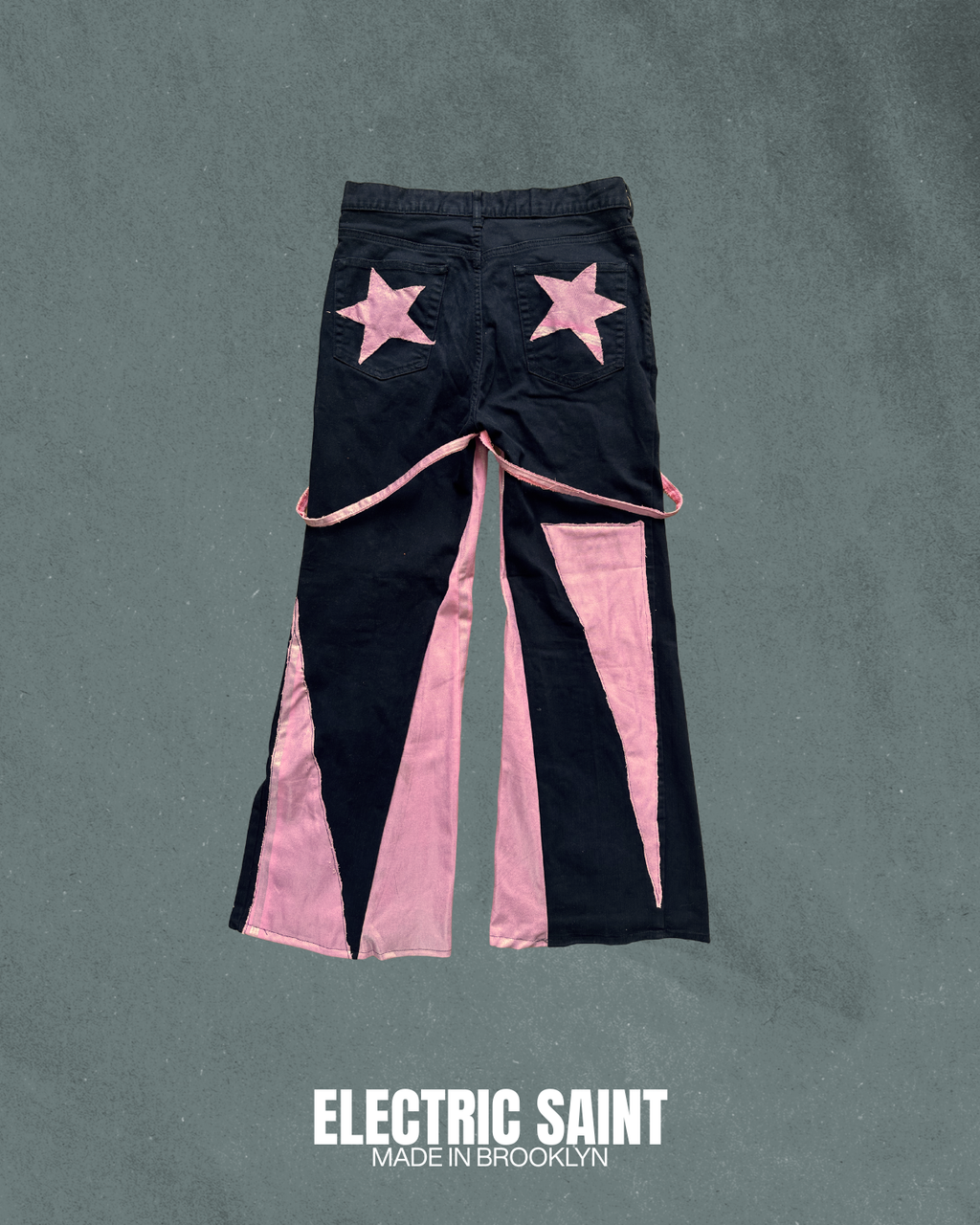 PINK Y2K FLAIR UPCYCLE PANTS 31/27