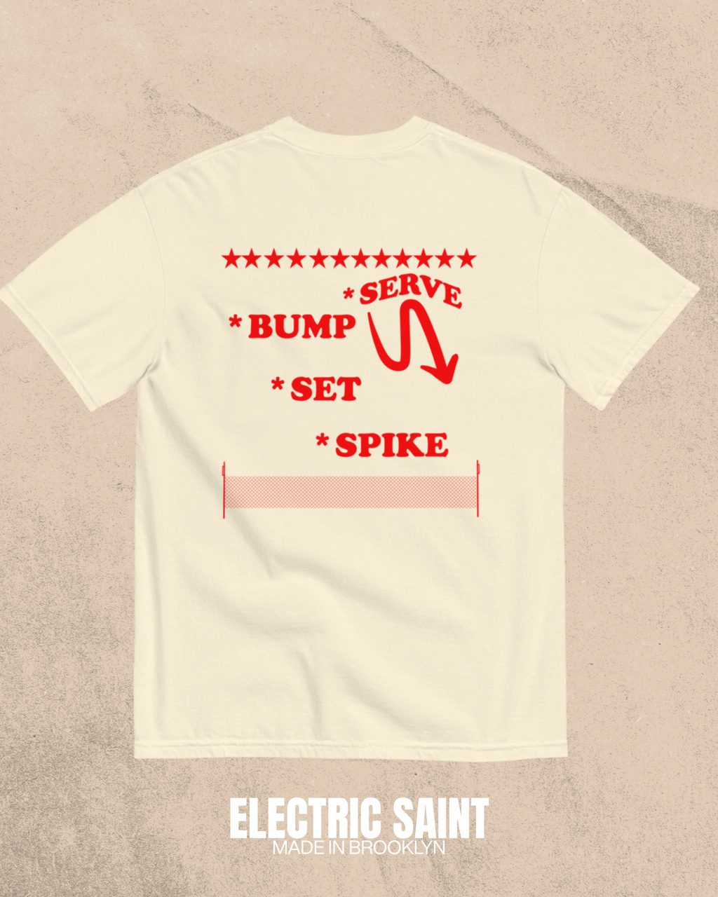 FIRE ISLAND VOLLEYBALL TEE