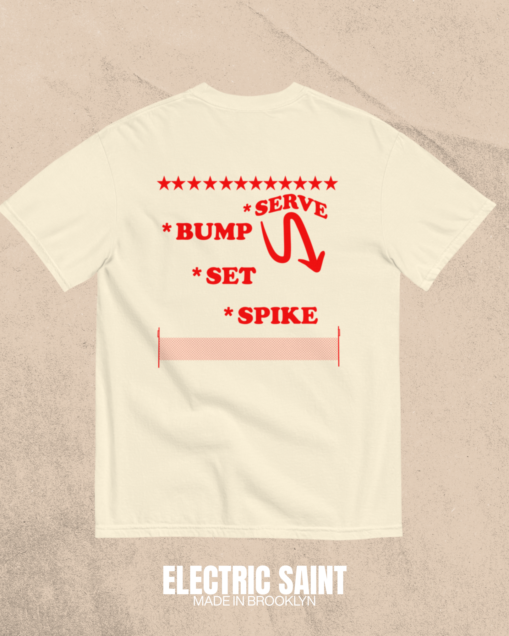 FIRE ISLAND VOLLEYBALL TEE