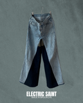 Pinstripe Straight Leg Denim