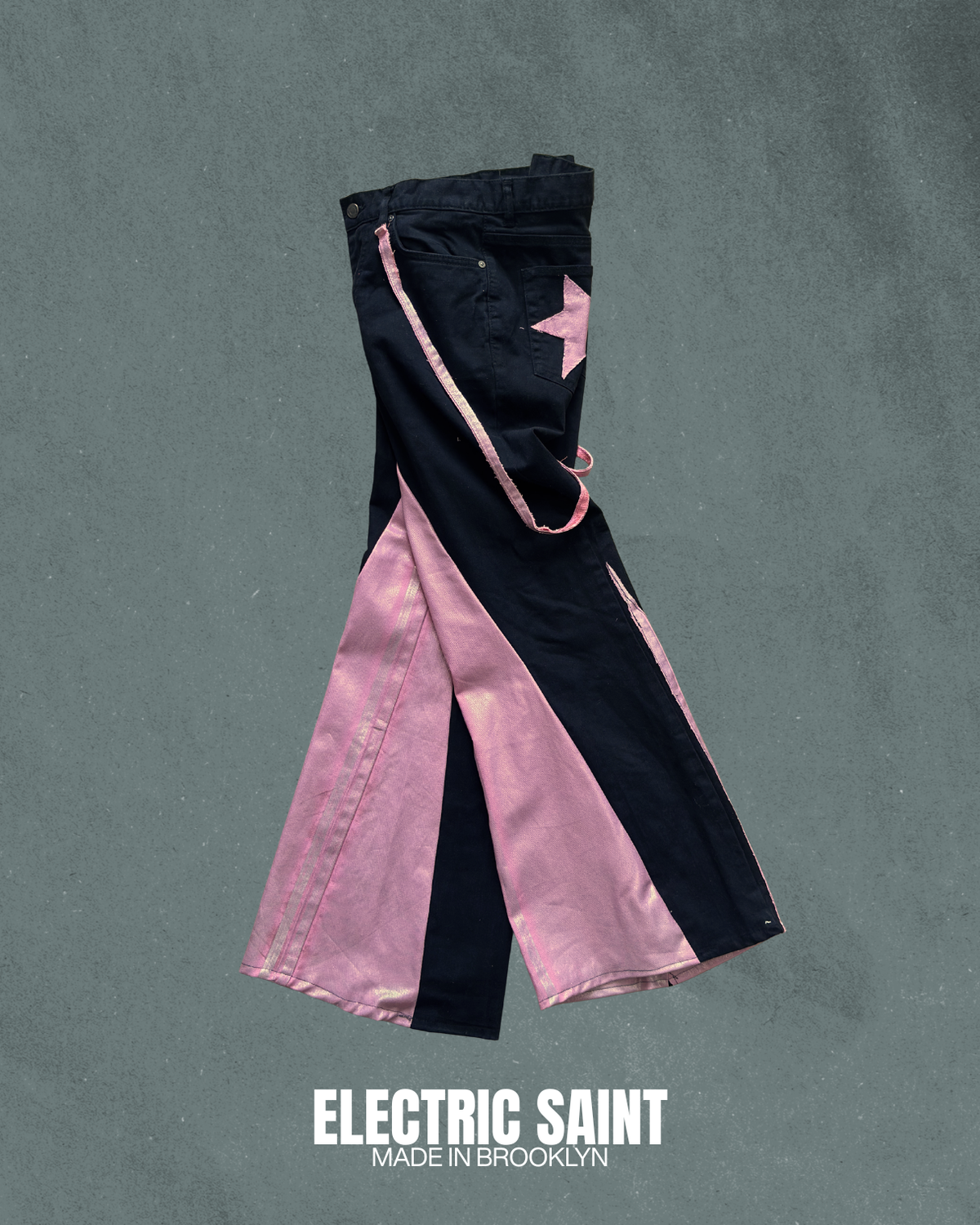 PINK Y2K FLAIR UPCYCLE PANTS 31/27