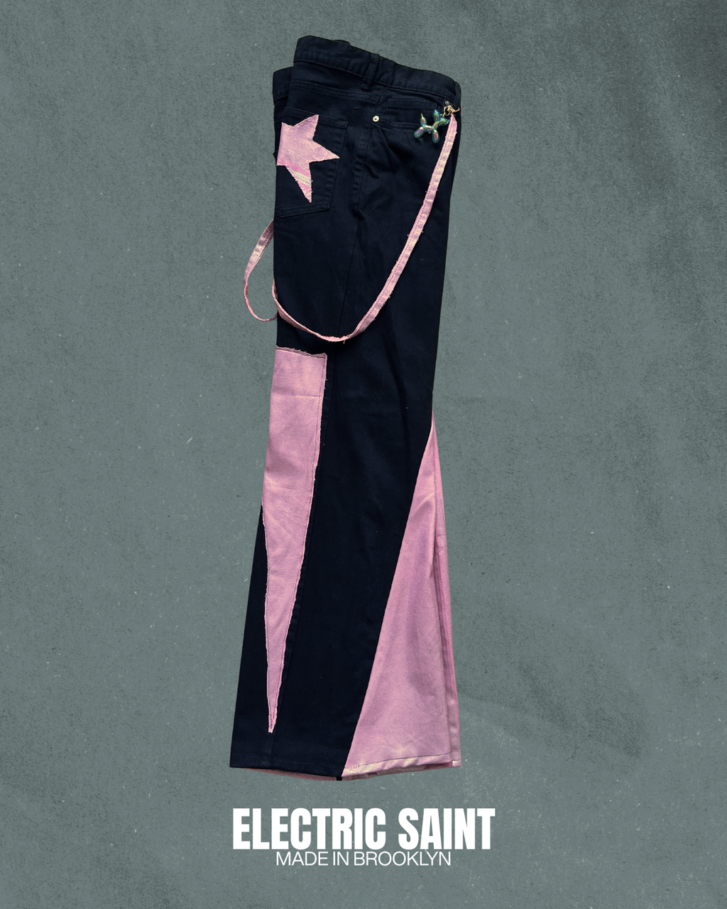 PINK Y2K FLAIR UPCYCLE PANTS 31/27