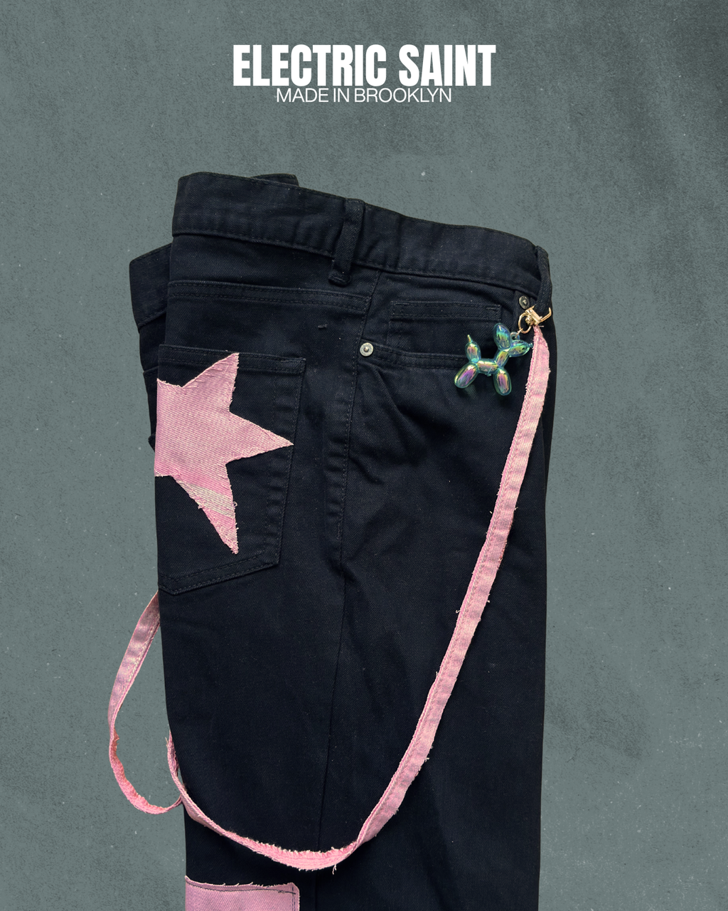 PINK Y2K FLAIR UPCYCLE PANTS 31/27
