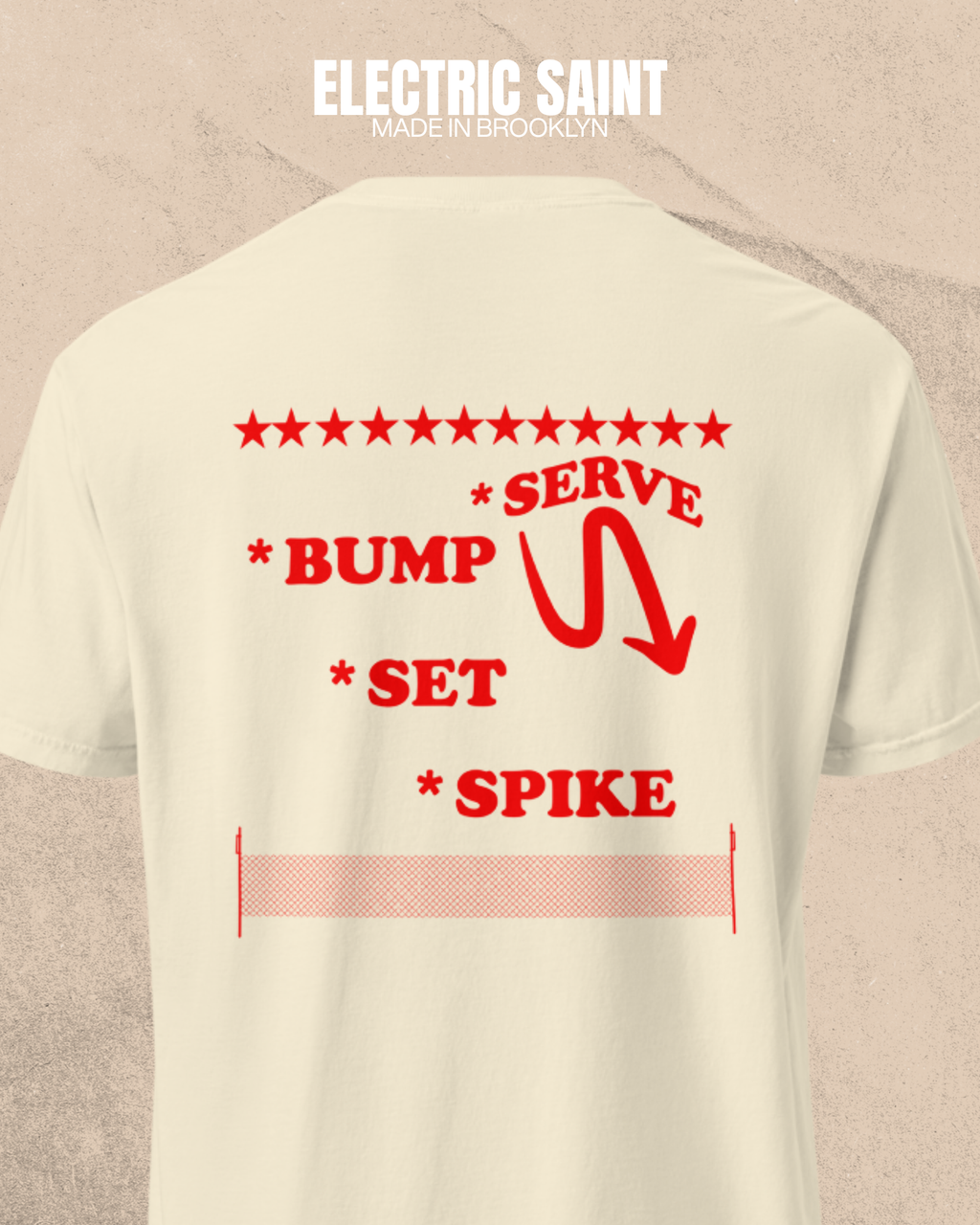 FIRE ISLAND VOLLEYBALL TEE
