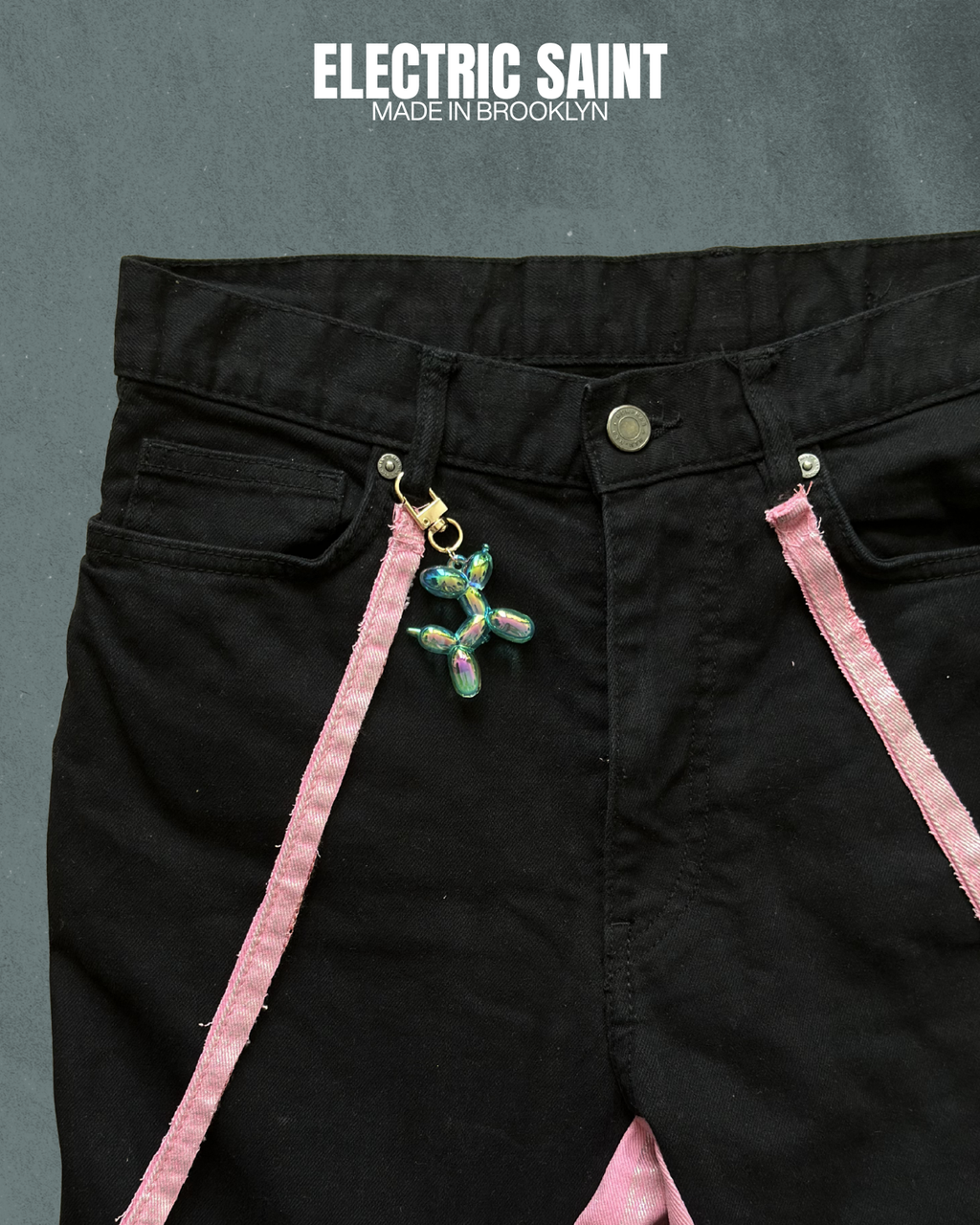 PINK Y2K FLAIR UPCYCLE PANTS 31/27