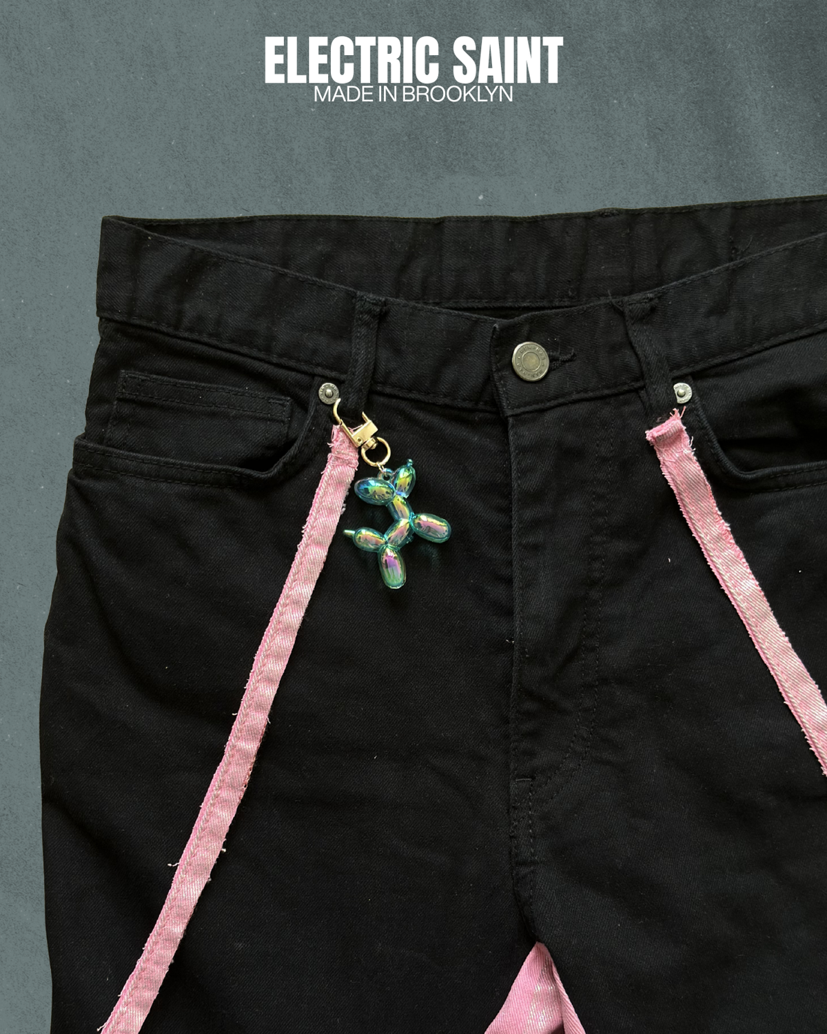 PINK Y2K FLAIR UPCYCLE PANTS 31/27