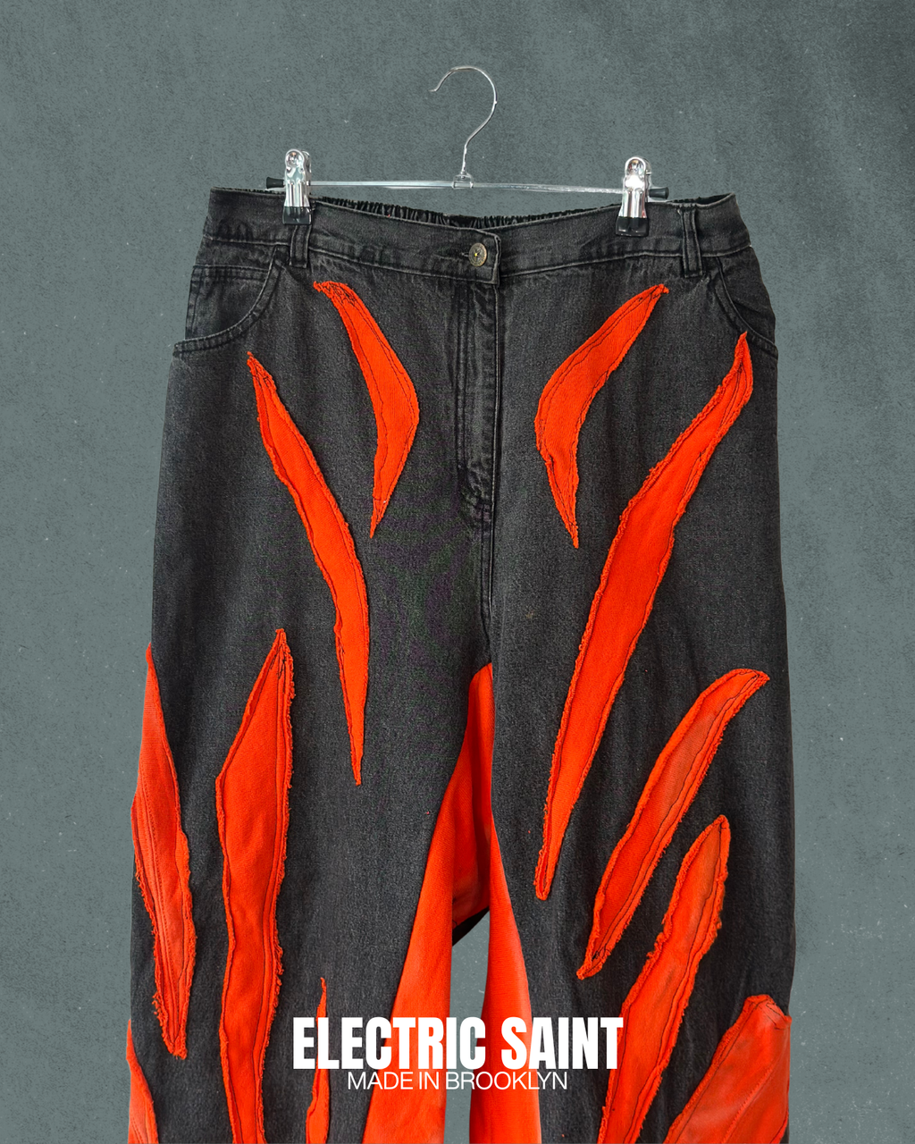 EYE OF THE TIGER 32/30 Custom Denim Jeans