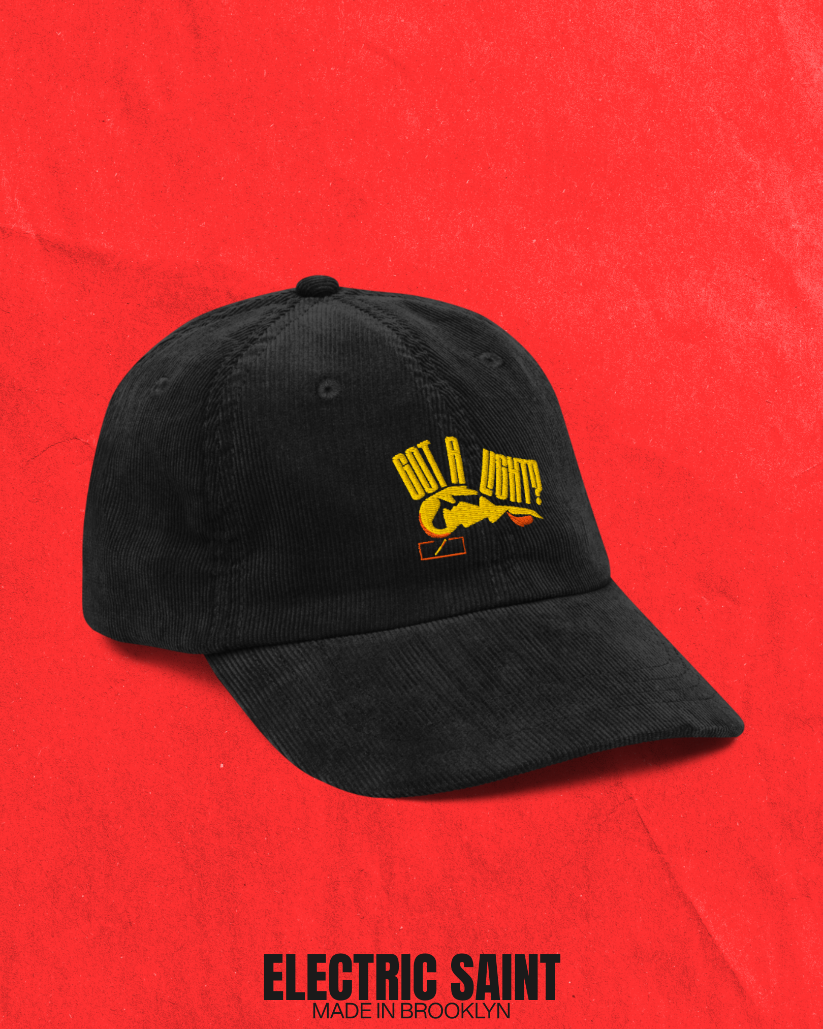 GOT A LIGHT CORDUROY CAP
