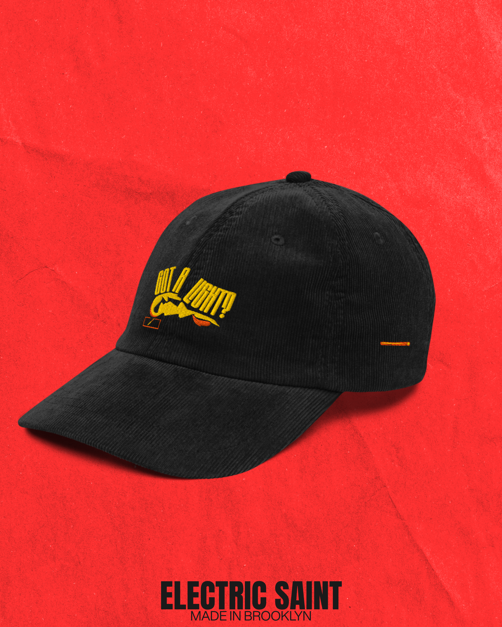 GOT A LIGHT CORDUROY CAP