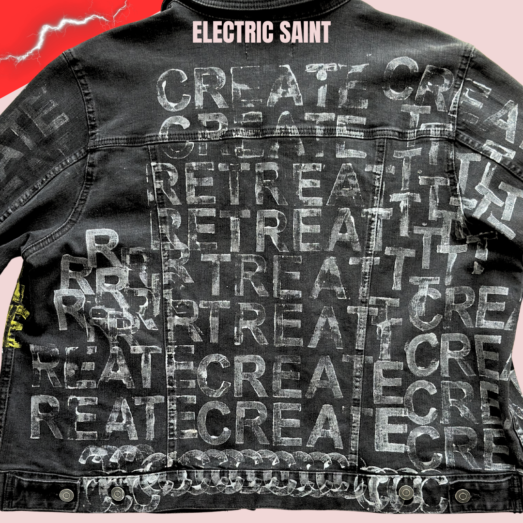Graffiti Denim Jacket – Hand Painted Artist Design for Streetwear