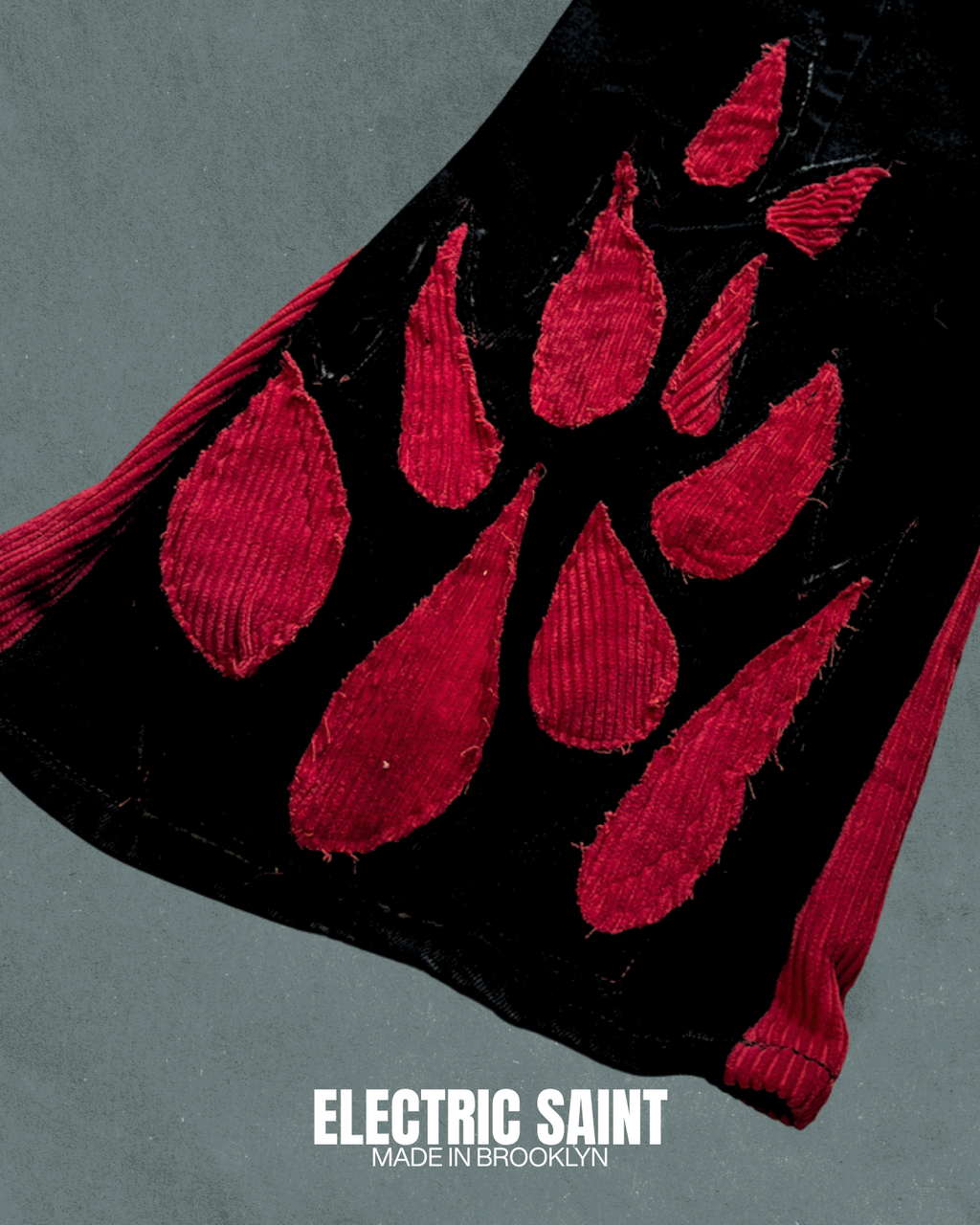 RED FLAMED FLAIR PANTS