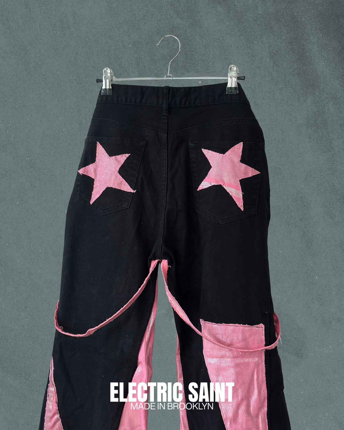 PINK Y2K FLAIR UPCYCLE PANTS 31/27