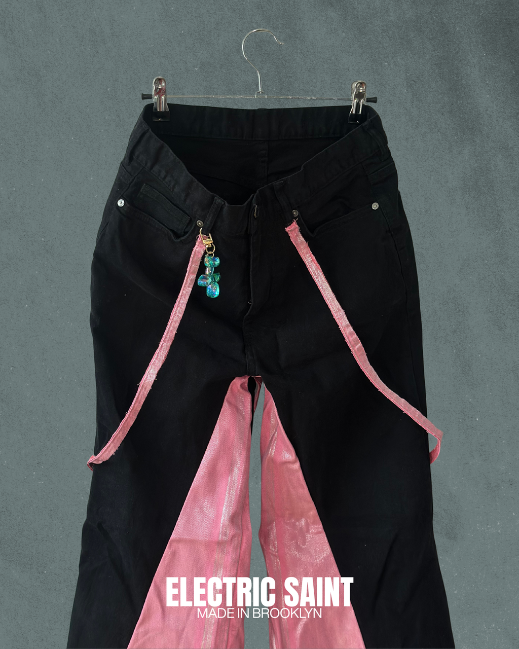 PINK Y2K FLAIR UPCYCLE PANTS 31/27