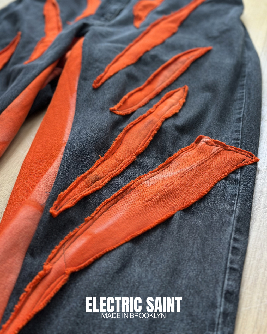 EYE OF THE TIGER 32/30 Custom Denim Jeans