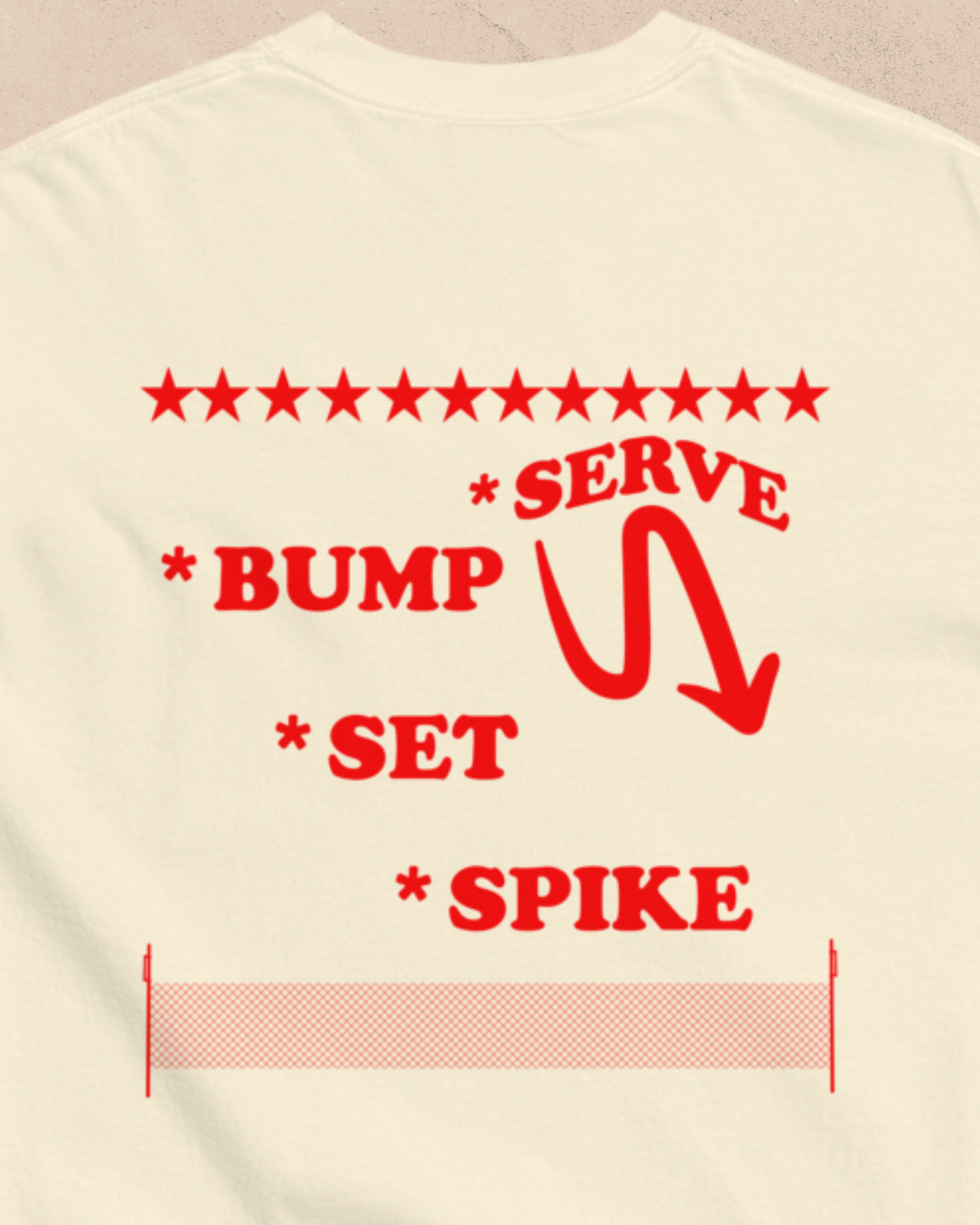 FIRE ISLAND VOLLEYBALL TEE